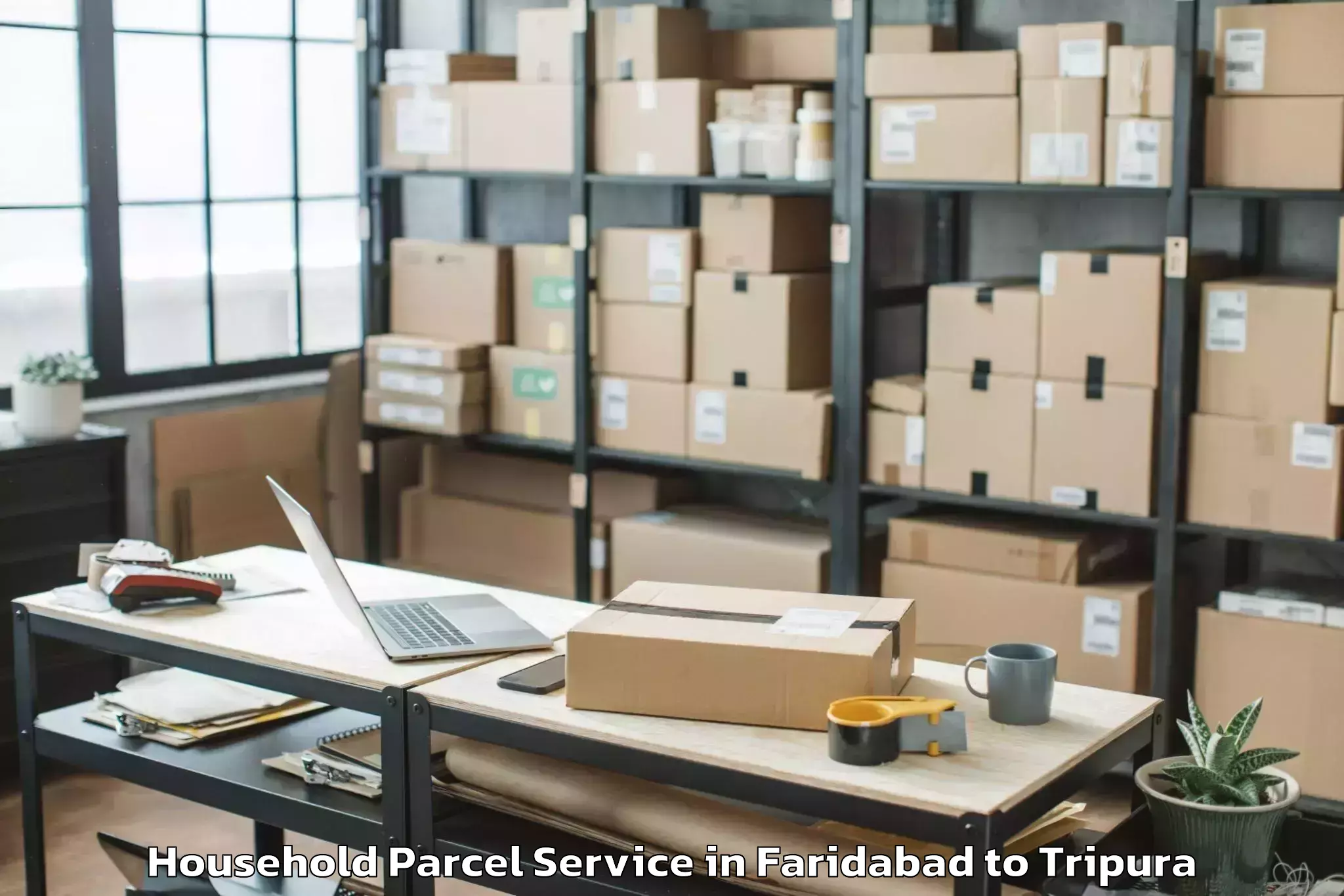 Hassle-Free Faridabad to Gournagar Household Parcel